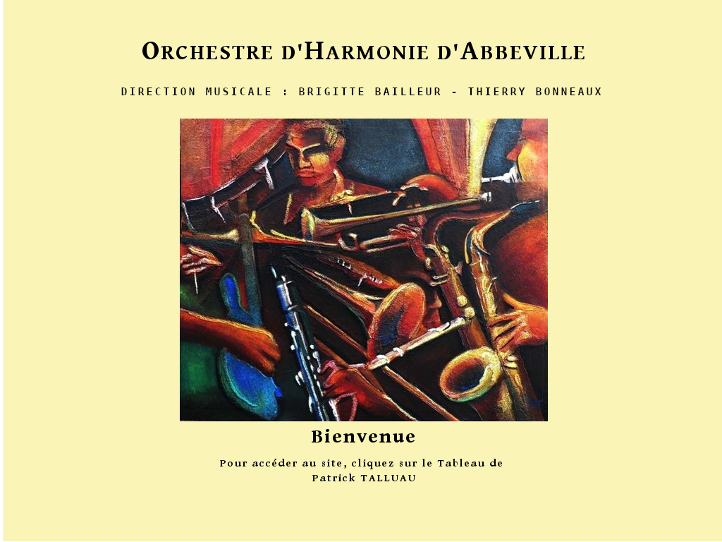 Cliquer pour entrer sur le site de l'orchestre
