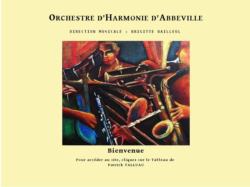 Cliquer pour entrer sur le site de l'orchestre